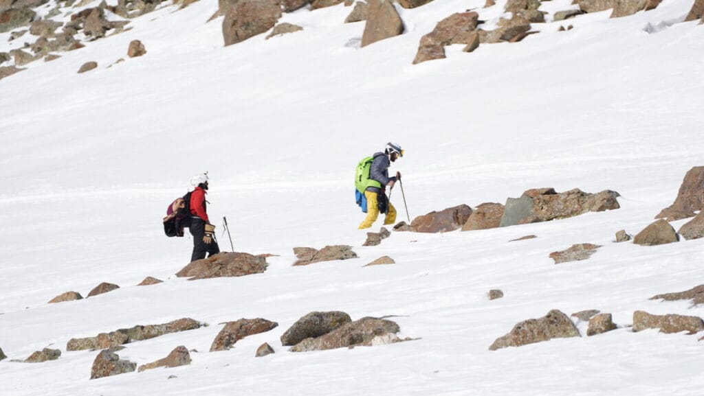 Glance of Trekkers at gulmarg kashmir