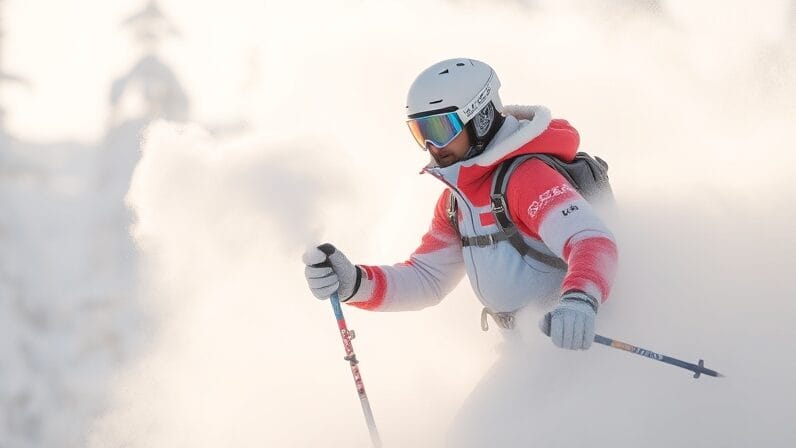 skiing equipments