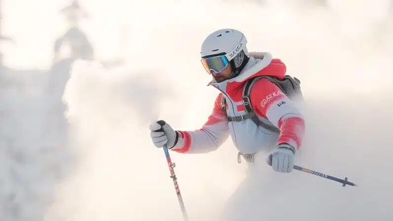 skiing equipments